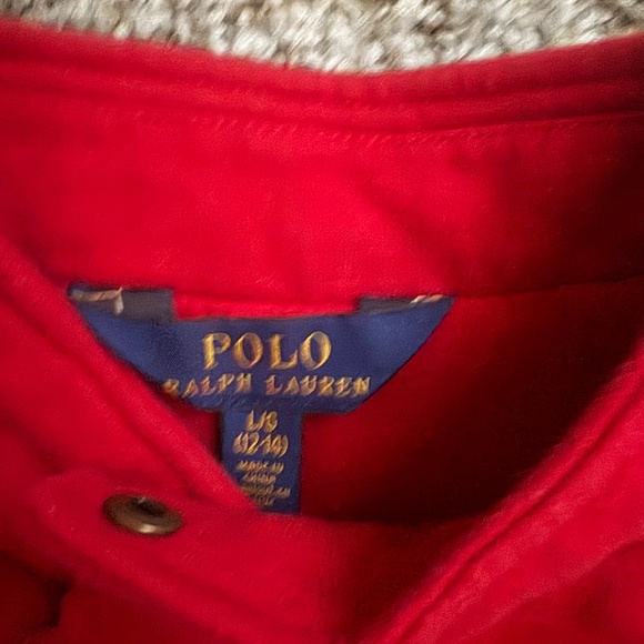 PoloRalph Lauren sweater zipper jacket, girl size 12-14 - Picture 2 of 4